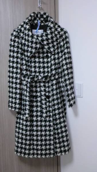 MAXMARA マックスマーラ アルパカ混 チェックのコート 美品