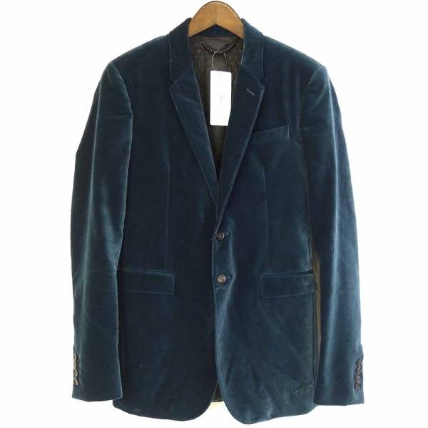 BURBERRY PRORSUM 15AW ベルベット2Bテーラードジャケット