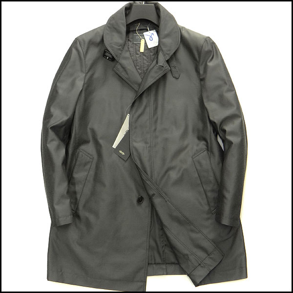 新品6万!ダーバン 今季撥水シンサレート中綿ライナー付ギャバジンビジネスコートLL灰★J25170