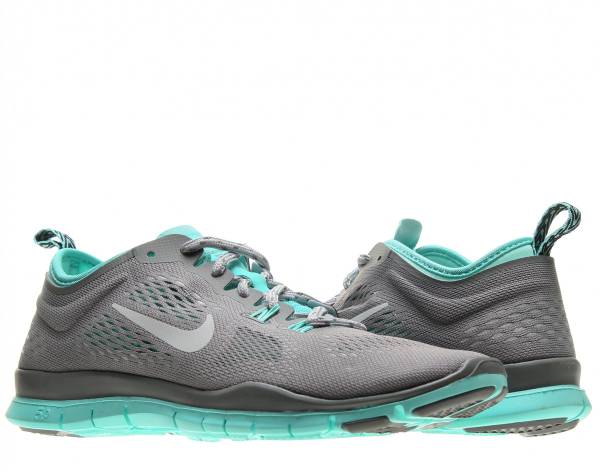 Nike Free 5.0 TR Running Shoes 0 Women's Fit 629496-200 Grey Mint