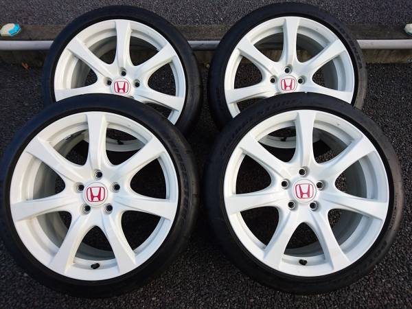 シビックタイプR(FD2)純正ホイール 7.5J+60 4本セット 流用などに 結構きれい TE37CE28RE30
