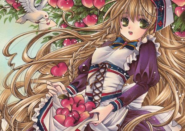 手描きイラスト 鬼滅の刃 ＜ 甘露寺蜜璃 ＞ 恋柱 同人 直筆 原画 A4