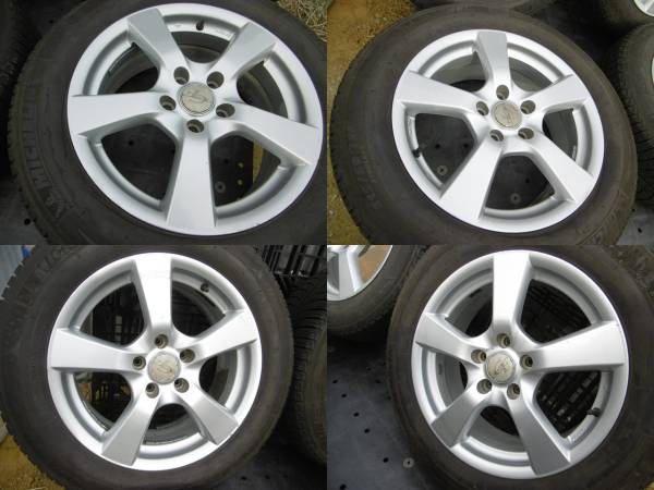 冬用SET!!GRASS GF バリ溝X-ICE 215/60R17 エスティマクラウンマークXアルファードエルグランド他