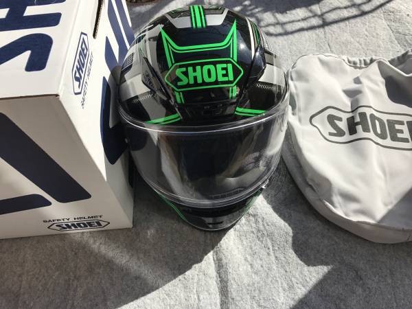 SHOEI Z-7 DOMINANCE（GREEN/BLACK） Lサイズ 自動車、オートバイ