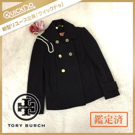 トリーバーチ TORYBURCH アウター コート レディース 毛混 黒系 4 