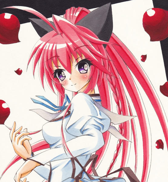 同人手描きイラスト☆【ましろ色シンフォニー 乾 紗凪 制服ブルマ 】☆B5紙