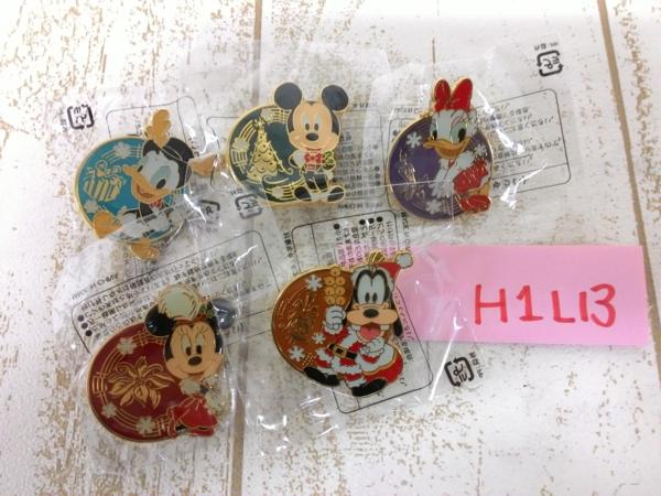 ディズニー BBB ビッグバンドビート ピンバッジ/ミッキー グーフィー等 未開封 5点セット H1L13 ドラムを演奏するミッキーマウスデザイン！東京ディズニーシー「ビッグ
