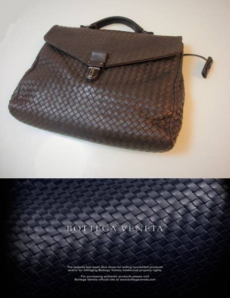 ヒロページ BOTTEGA VENETA ビジネスバッグ ダークブラウン 正規品☆ボッテガ ヴェネタ ビジネスバッグ ダークブラウン ブランド別