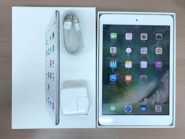 中古　au　iPadmini2　16GB　シルバー　箱付属品有　管理番号34　2-①