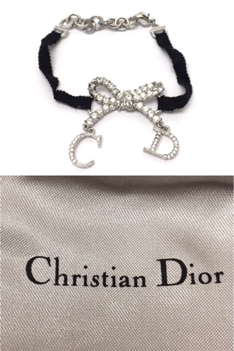 クリスチャンディオール Dior ラインストーン イヤリング チョーカー 
