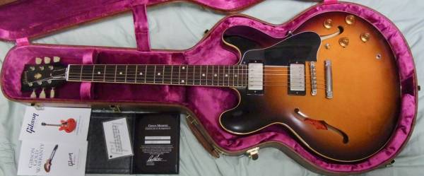 再出品なし！　定価８０万円（５０％off）　Gibson Memphis Historic Series 1959 ES-335TD VOS　２０１５年製（ニアミントの美品！）