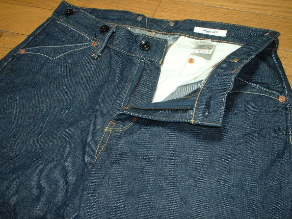 新品近いHermaphrodite濃紺ジーンズW29(w82cm)定価2，5万ダックディガーエルマフロディット赤耳尾錠ビンテージアナディス