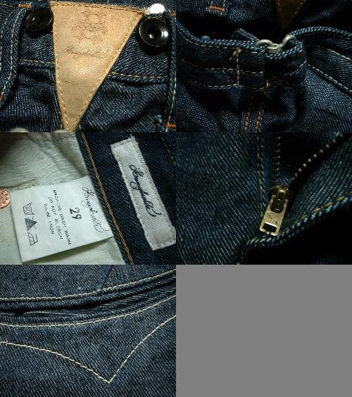 新品近いHermaphrodite濃紺ジーンズW29(w82cm)定価2，5万ダックディガーエルマフロディット赤耳尾錠ビンテージアナディス