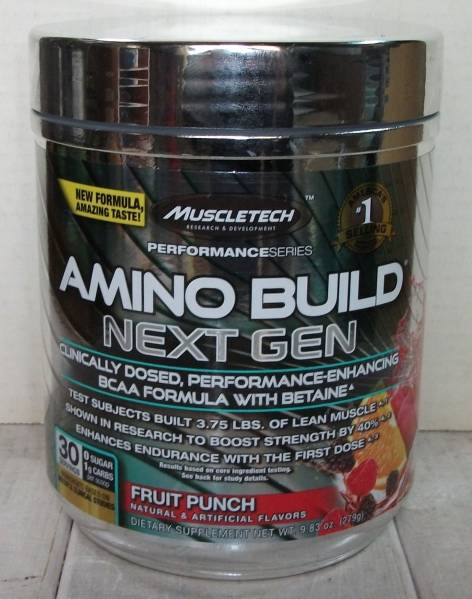 マッスルテック 最新版 アミノビルド 30回分 フルーツパンチ味