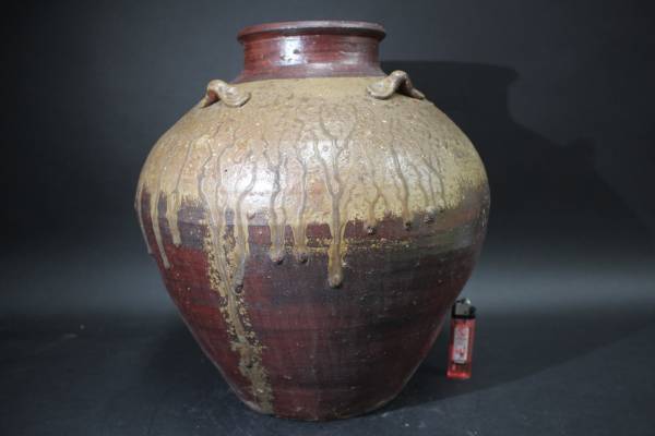 四耳壺 古備前 桃山時代 備前焼 葉茶壺 文化遺産オンライン - 古美術 蔵