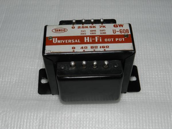 TANGO U-608 タンゴ 出力トランス 6W 1個 実働外し U-608 タンゴ TANGO 出力トランス 6W 1個 実働外し U608 Yahoo