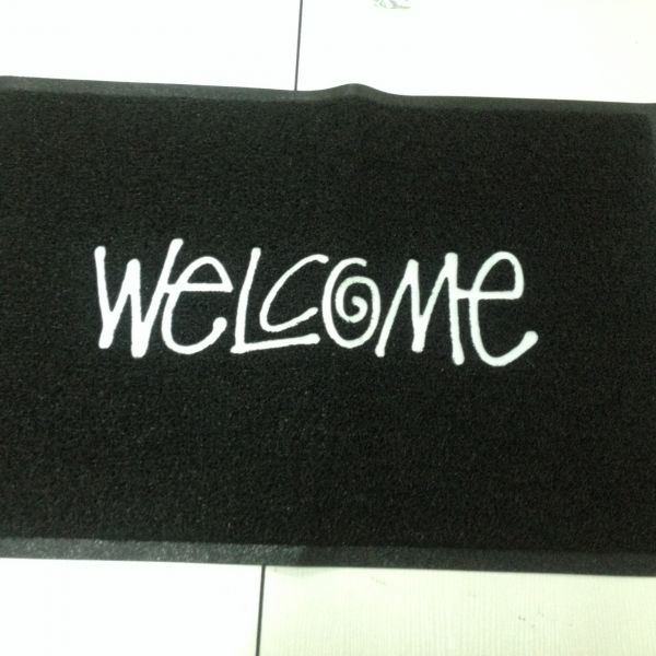 新品 Stussy ステューシー Welcome Mat ブラック PVC 黒ラグマット