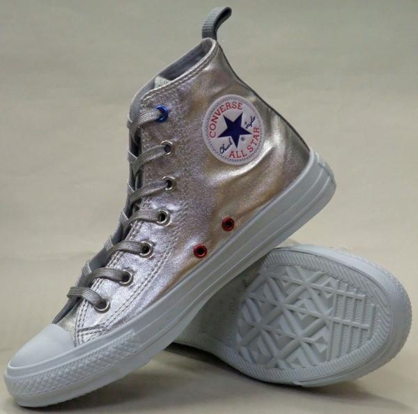 コンバース ALL STAR スペースウォーク HI シルバー 23.0㎝