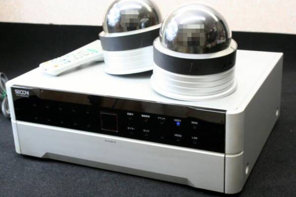 セコム HDD録画再生 HV-R0040 ドームカメラ DV-C0080 2台 ジャンク品