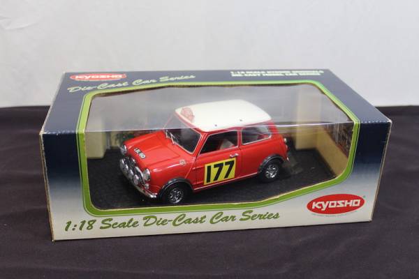MINI COOPER kyosho 1/18 京商 ミニクーパー 1275Sラリー レッド ダイキャスト 検7