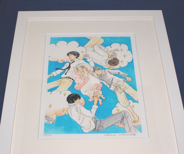 羽海野チカ直筆サイン＆シリアルナンバー入り「ハチミツとクローバー」限定複製原画 羽海野チカ ハチミツとクローバー 複製 原画 世界展限定 直筆サイン