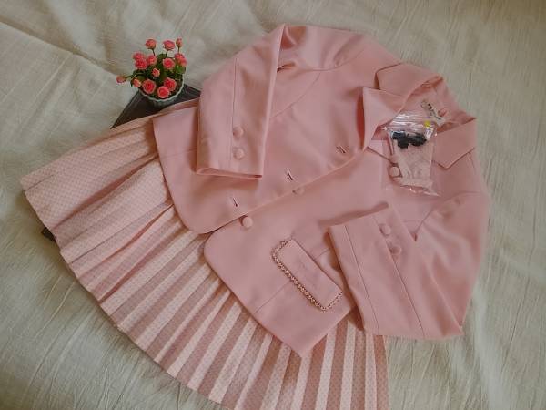 ★120㎝★pomponette・ポンポネット★ピンク色スーツ（ネクタイ）☆入学式・発表会にも☆