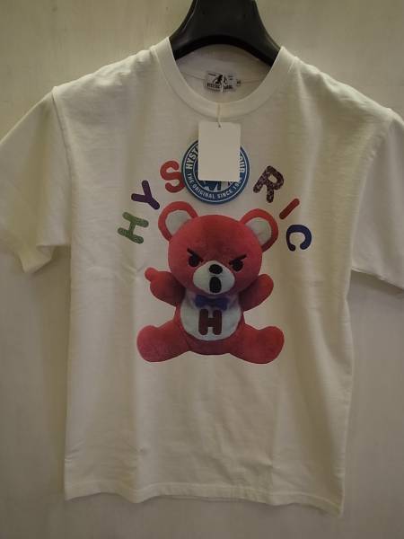 17SS 新品 HYSTERICGALMOUR ヒステリックグラマー BEAR ベアー Tシャツ WHITE S