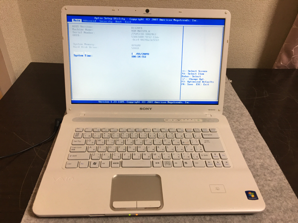 sony pcg-7184N windows7