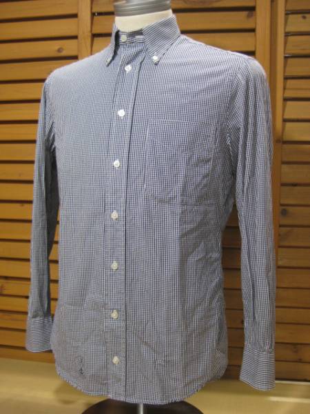 ■506【GITMAN BROS ギットマンブラザーズ】USA製 ギンガムチェック 長袖シャツ 14 1/2