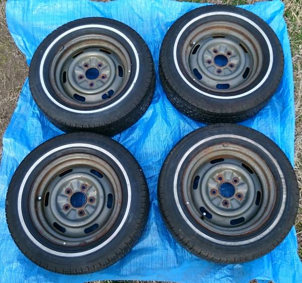 希少！ホワイトリボンタイヤ付き！ S110 S120 S130クラウン など 