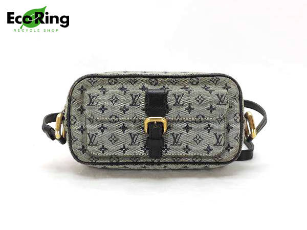 1円 ヴィトン M92217 モノグラムミニ ジュリエットMM ショルダーバッグ ブルー BX837