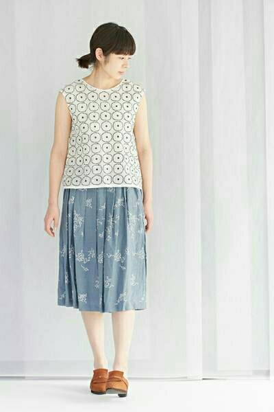 2017SS 新品タグ付き ミナペルホネン mina perhonen senko hanabi スカート 40 稀少 線香花火