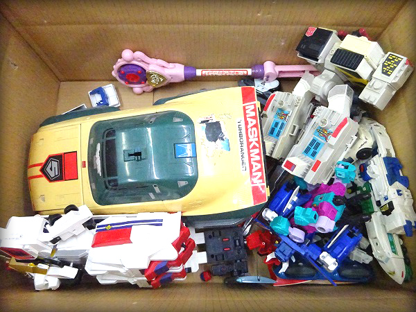 ジャンク品 キングエクスカイザー.ブルーレイカー.グリーンレイカー.トランスフォーマー等