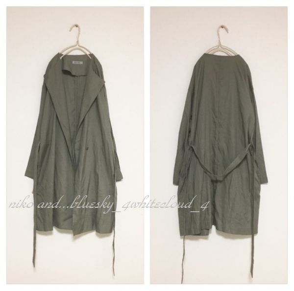 【niko and...】 ニコアンド... / さらっと羽織れるおとなスプリングコート ♪