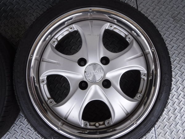 クリムソン クラブリネア 15インチ 4穴 PCD100 5J 中古4本♪ クラブ