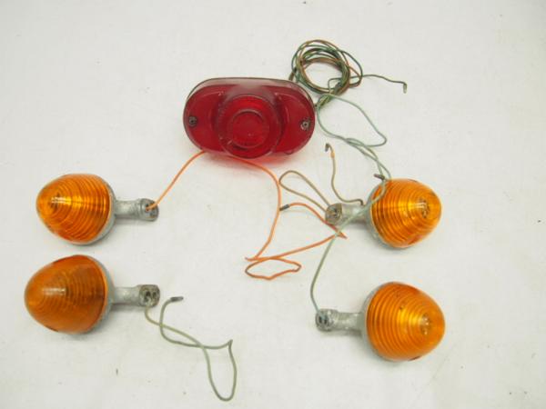 スーパーカブ50/6V行灯C50純正テールランプ/ウインカー/フロント/リア当時物/旧車ベンリー/ベンリィCD50