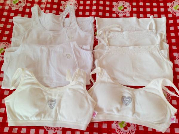 女児スクールインナー福袋 ６点セット 160cm 165cm★カップ付キャミソール カップ付タンクトップ ブラ