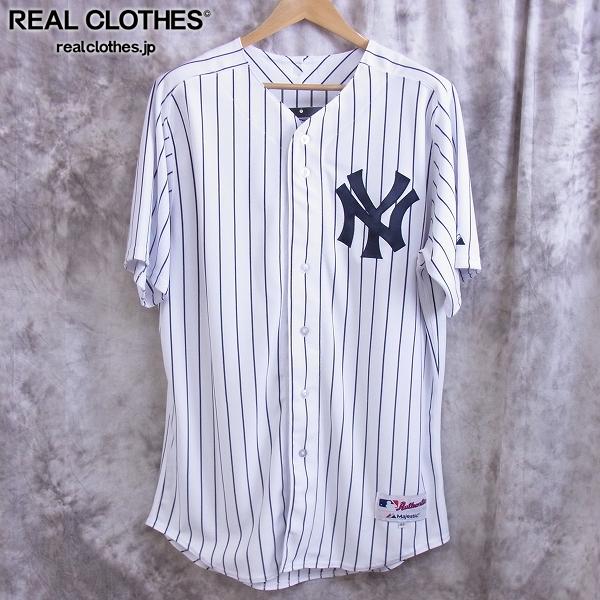 【未使用】 Majestic オーセンティックユニフォーム ヤンキース/ジーター #2 ホーム