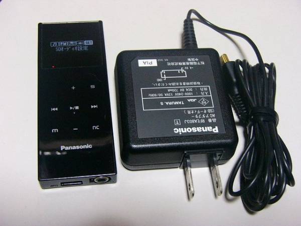 Panasonic D-SNAP SV-SD850N ブラック バッテリー良好 AC充電器付属