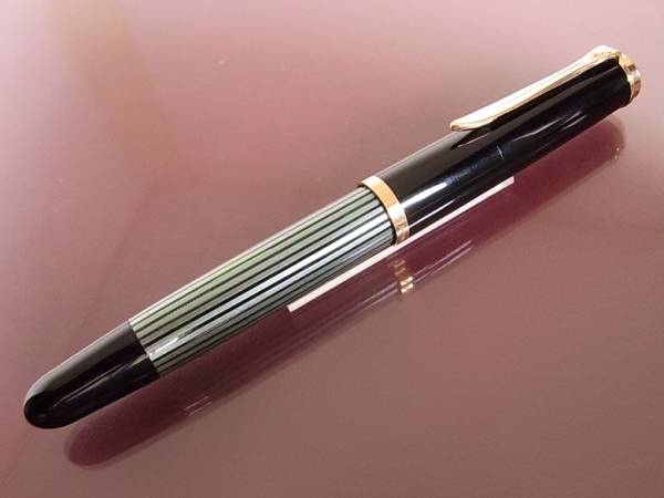 美品 ペリカン 400NN M&K 万年筆 ブラックストライプ M 中字 ペリカン 万年筆 400NN M&K 公式通販 M 中字 茶縞 ブラック
