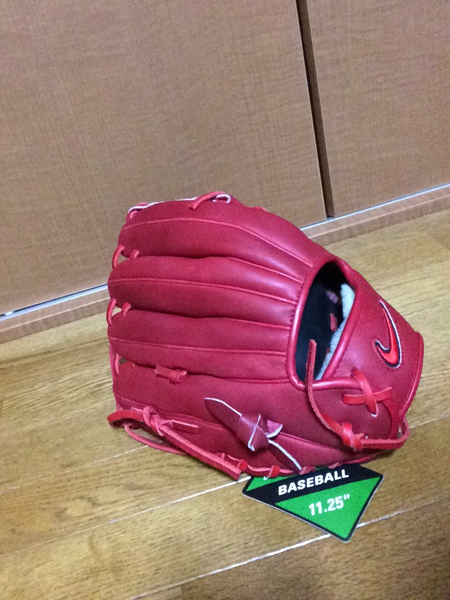 NIKE 軟式グローブ 内野用 ナイキ DIAMOND PRO レッド ダイヤモンド