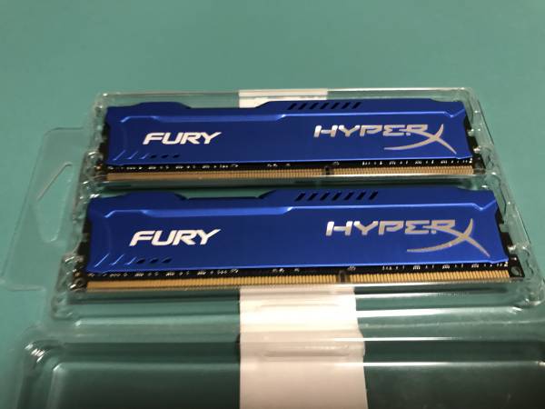 キングストン Kingston PCメモリ HyperX FURYシリーズ DDR3-1866 (PC3-15000) 8GBx2枚　新品同様/未使用