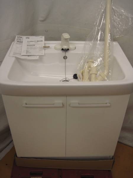 ws290k 未使用 INAX オフト洗面台 キャビネット 水栓付 FTVN-754/VP1W 