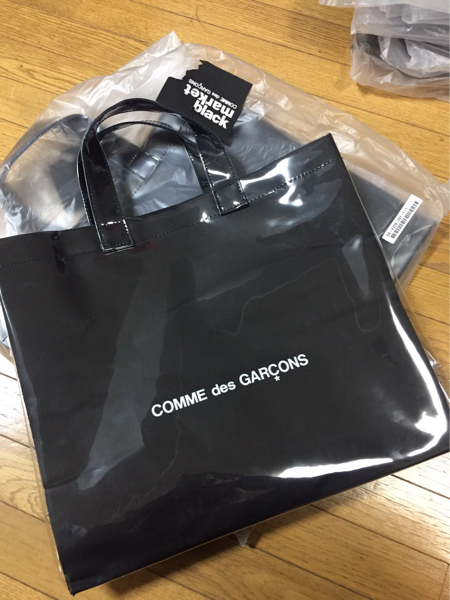 black market COMME des GARCONS ビニールトートバッグ ブラックマーケット コムデギャルソン ギャルソン garcons pvc