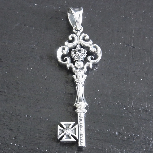 【ギャラ付】Justin Davis/ジャスティンデイビス CREATION KEY PENDANT/クリエイションキーペンダントw/ダイヤ&ルビー SPJ182