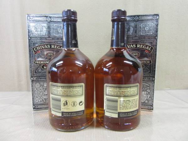 シーバスリーガル CHIVAS REGAL 12年 1000ml 40度 2本 箱付■古酒