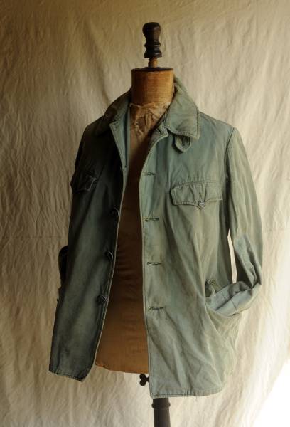 Hunting Jacket Animal Buttons Cotton 動物ボタン Vintage French