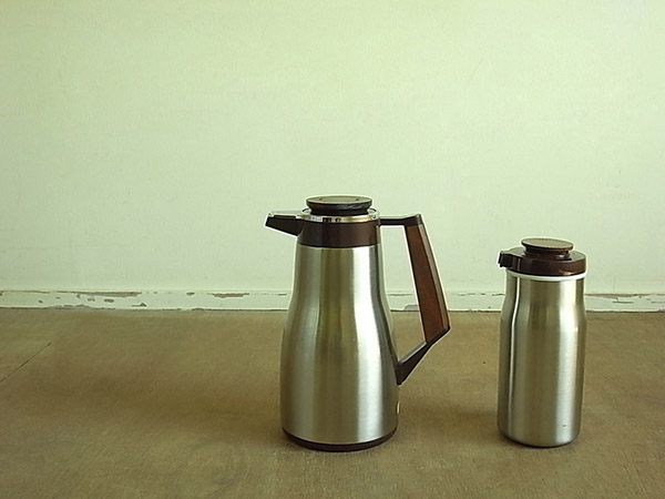 70年代昭和レトロ 北欧風保温ポット(魔法瓶)＆ウオータージャグ マーシャン