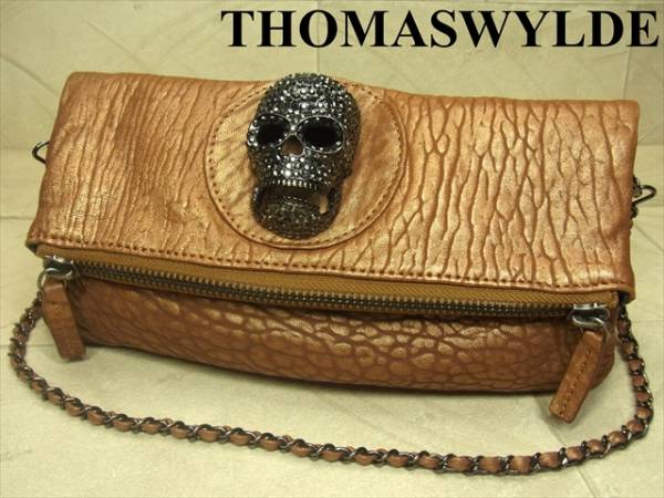 極美品 THOMAS WYLDE トーマスワイルド スカル 髑髏 2WAY レザー 