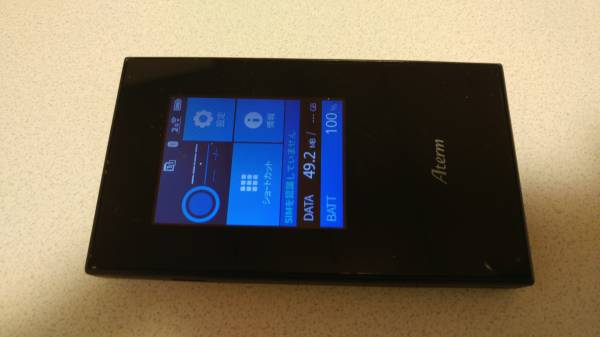 NEC Aterm MR04LN 3B SIMフリー モバイルルーター SIM×2枚可能 クレードル付